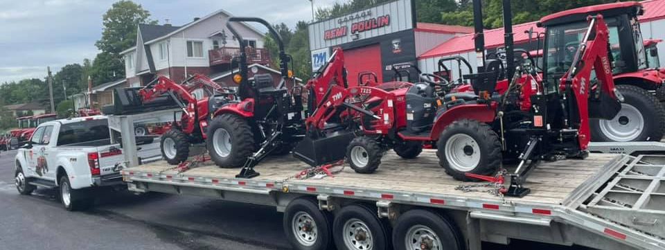 tracteurs usagées en Beauce, chargeuse à bois metavic, tracteur tym, pièces et accessoires de tracteurs kubota, Tym, John Deere, Mc Cormick, Mahindra garage remi poulin concessionnaire tym , mccormick, metavic, machinerie agricole, chargeuse à bois, tracteurs usagés en Beauce